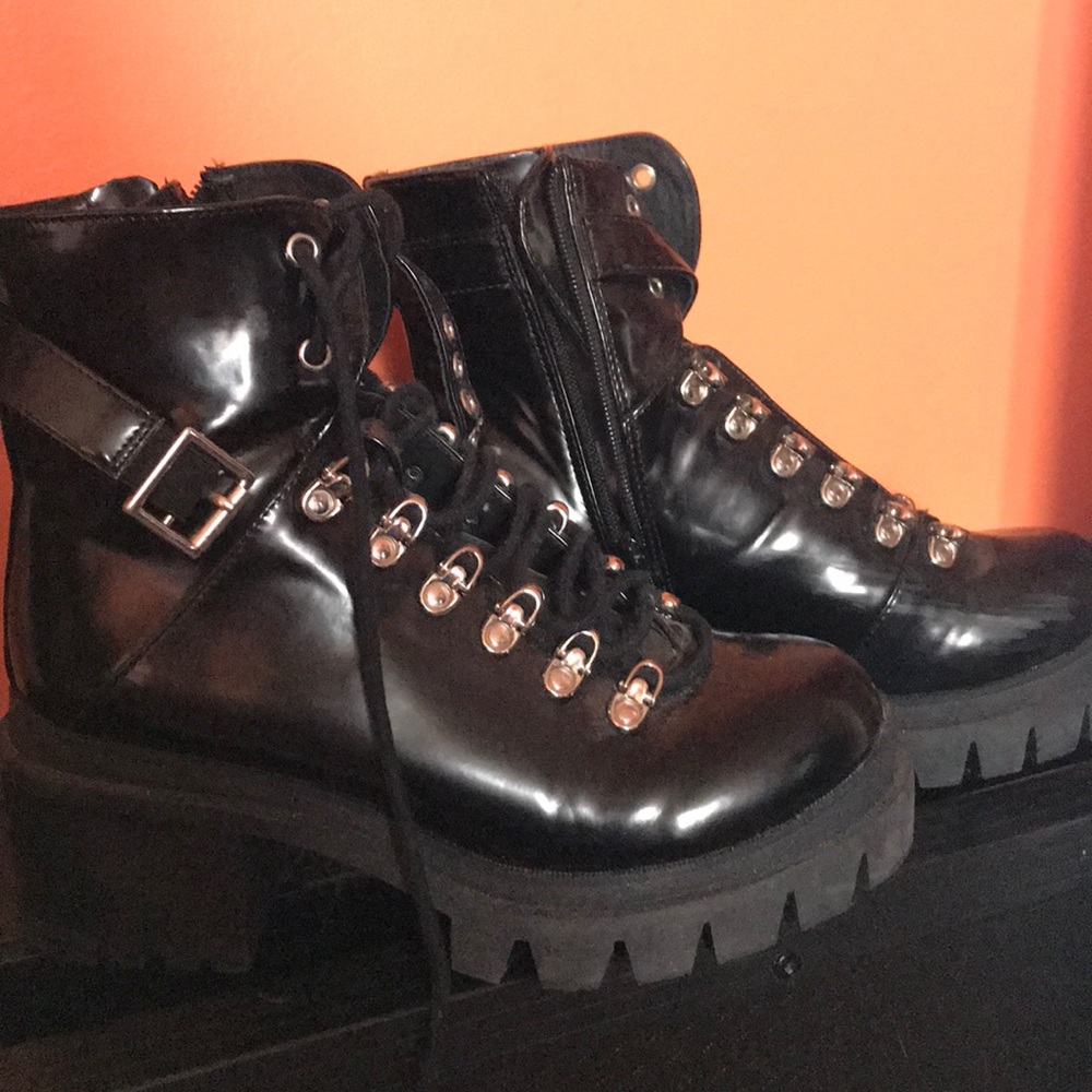 Jeffery Campbell black combat boots